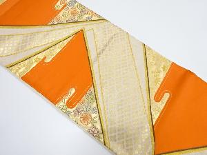 花菱に宝尽くし・花模様織り出し袋帯